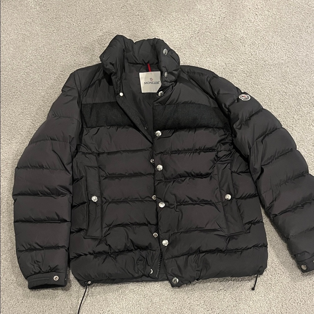 Moncler men’s 2 medium M Dark Grey BREVAL GIUBBOTTO Jacket Preowned puffer